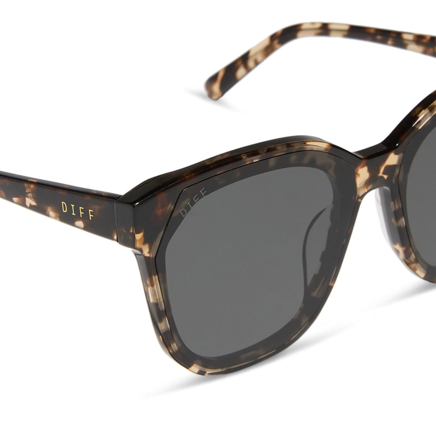 GIA - ESPRESSO TORTOISE + GREY SUNGLASSES