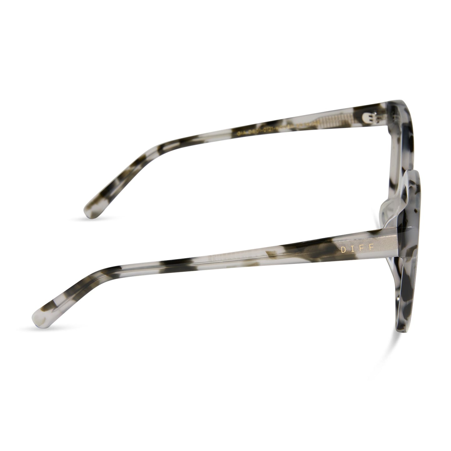 GIA - KOMBU + OLIVE GRADIENT WITH SILVER FLASH SUNGLASSES