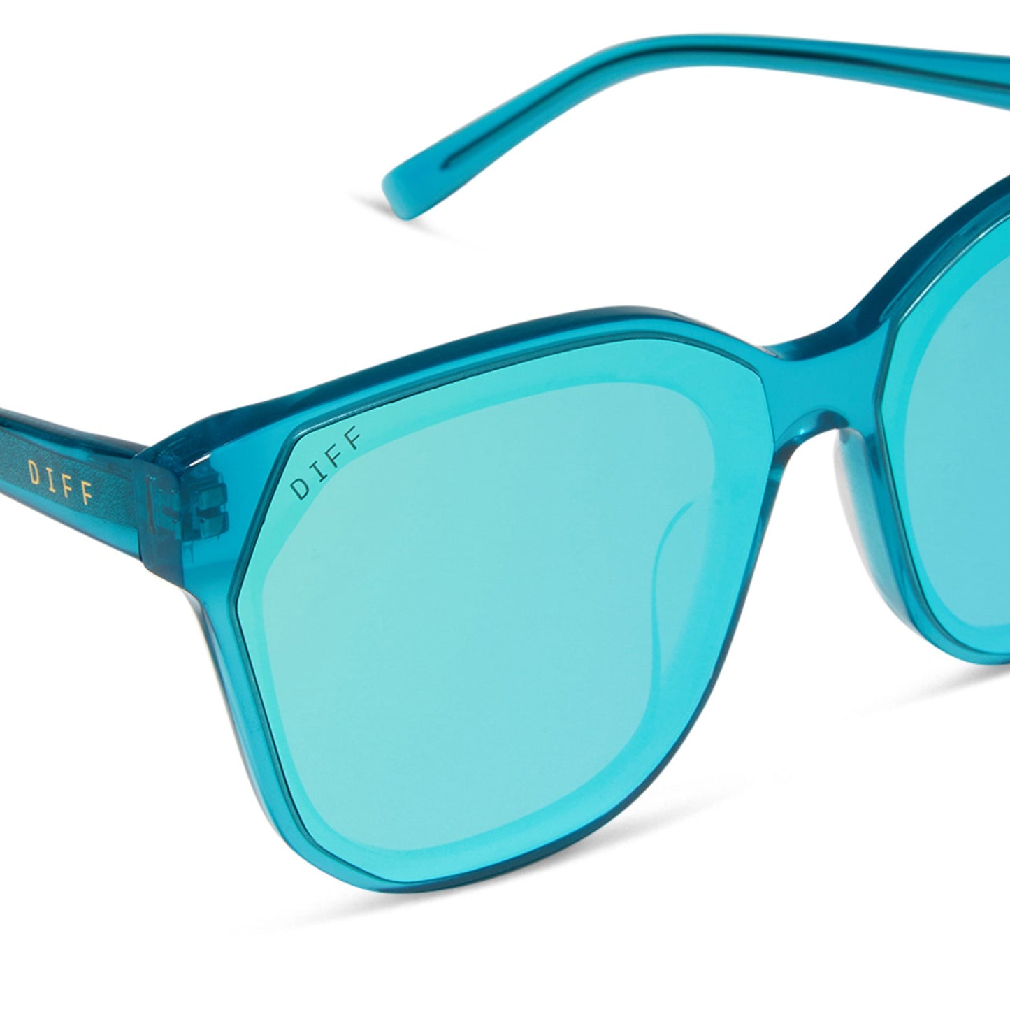 GIA - TURQUOISE ICE CRYSTAL + TURQUOISE ICE MIRROR SUNGLASSES