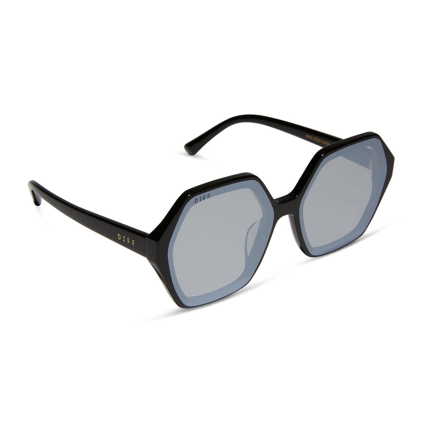 GIGI - BLACK + GREY FLASH SUNGLASSES