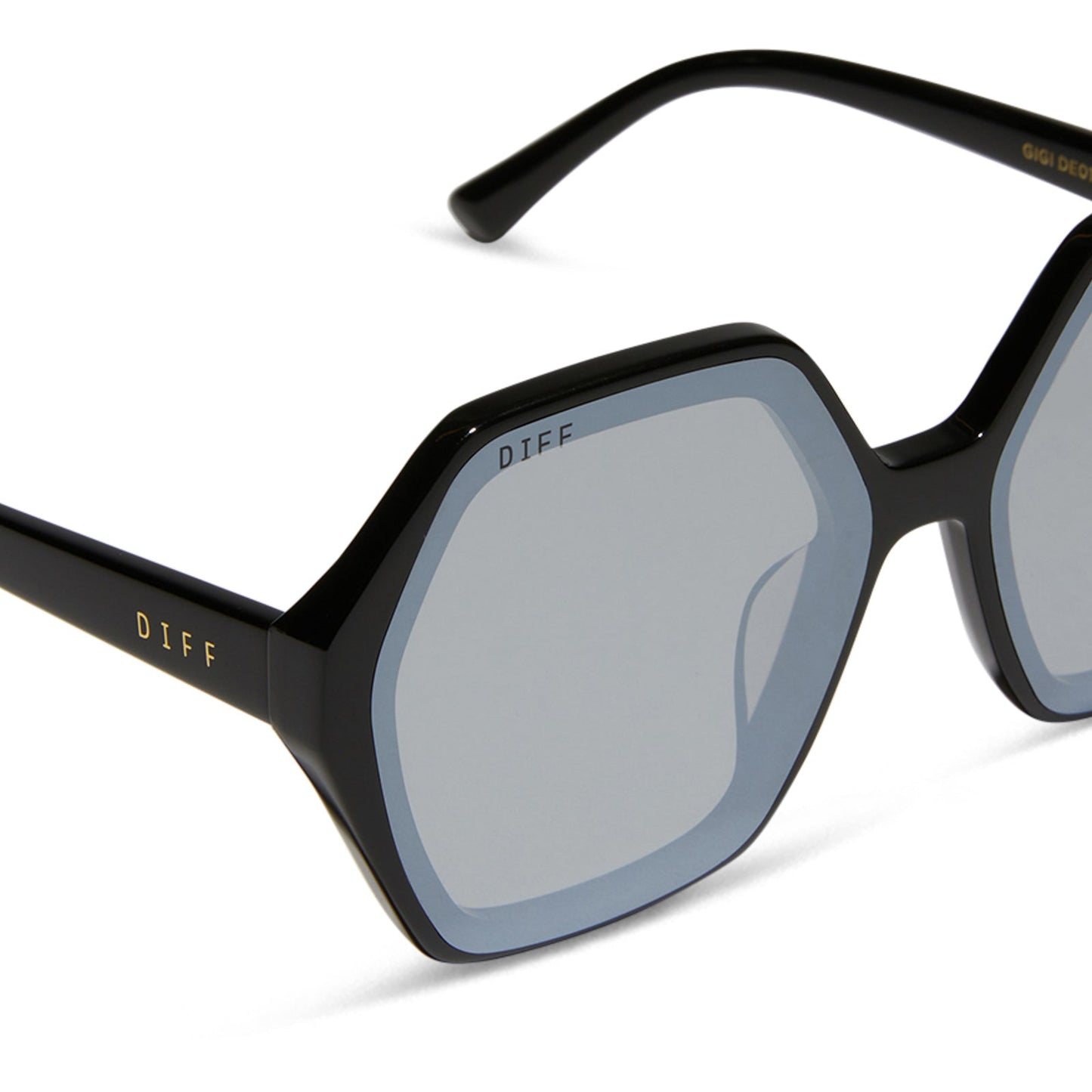 GIGI - BLACK + GREY FLASH SUNGLASSES