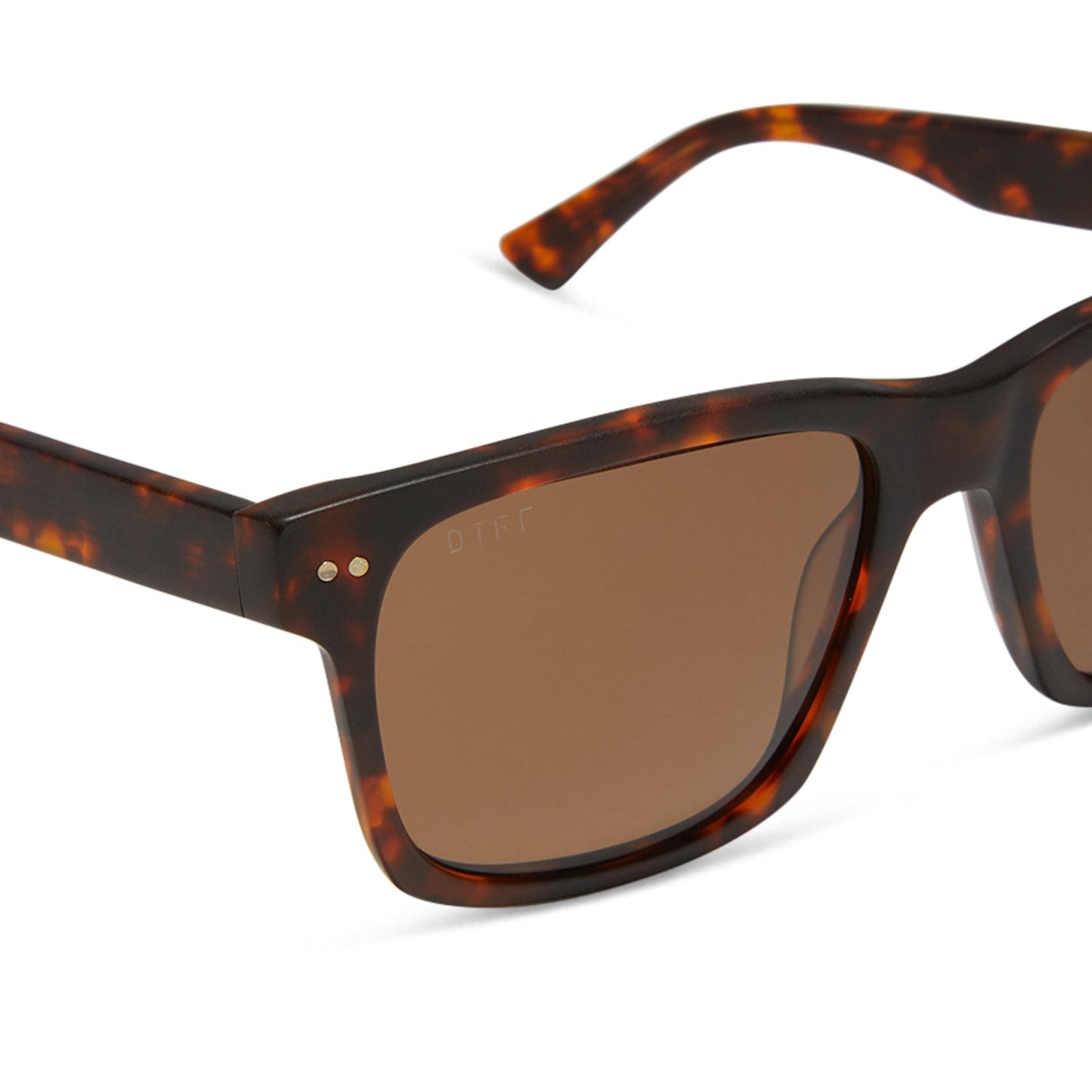 GINO XL - MATTE RICH TORTOISE + BROWN + POLARIZED SUNGLASSES