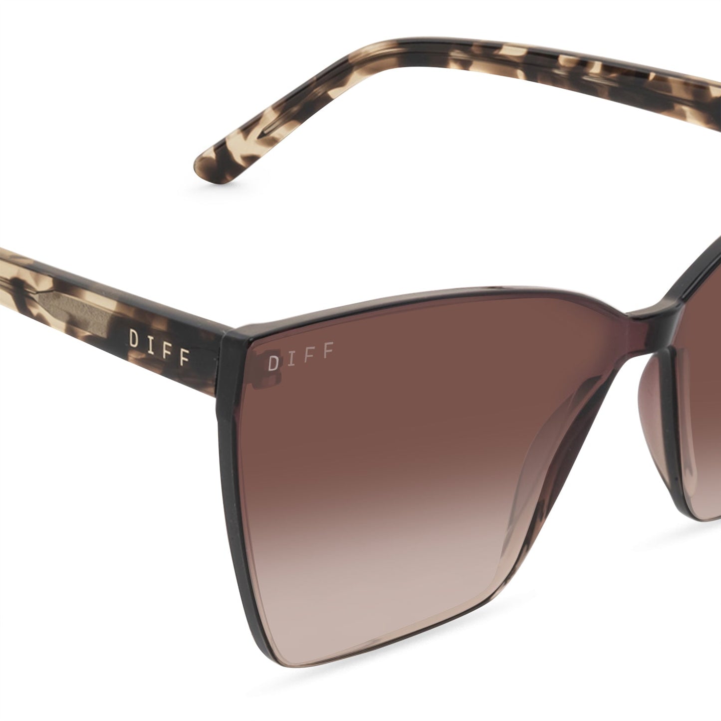 GOLDIE - ESPRESSO TORTOISE + BROWN GRADIENT SUNGLASSES