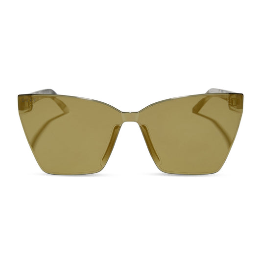 GOLDIE - KOMBU + MOSS MIRROR SUNGLASSES