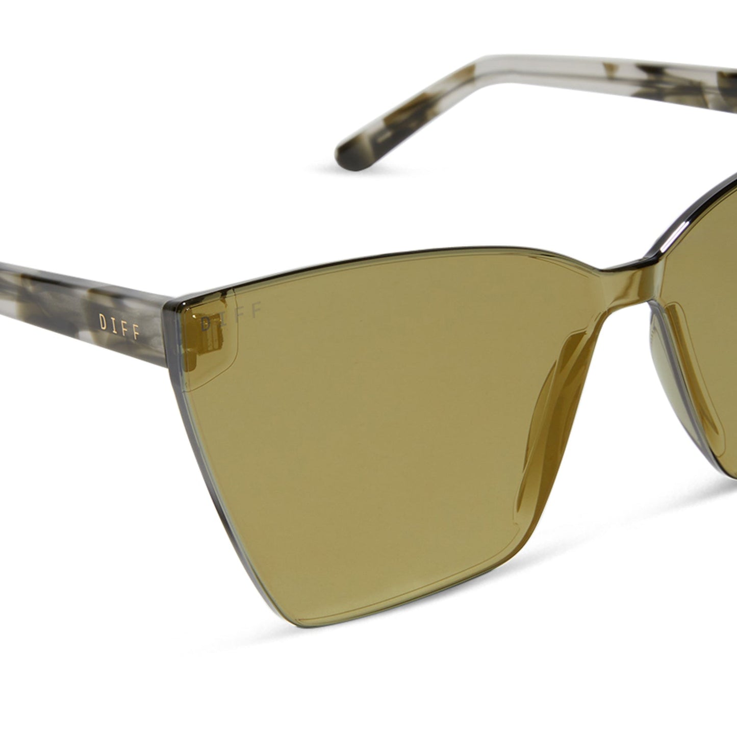 GOLDIE - KOMBU + MOSS MIRROR SUNGLASSES