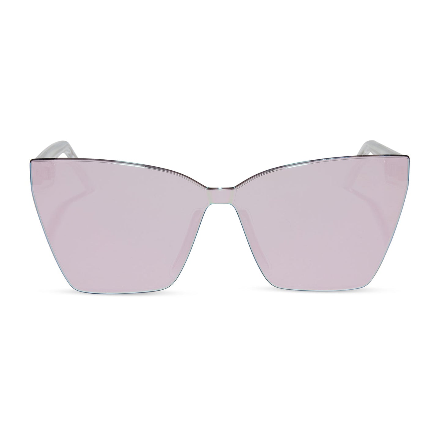 GOLDIE - OPALESCENT PINK + CHERRY BLOSSOM MIRROR SUNGLASSES