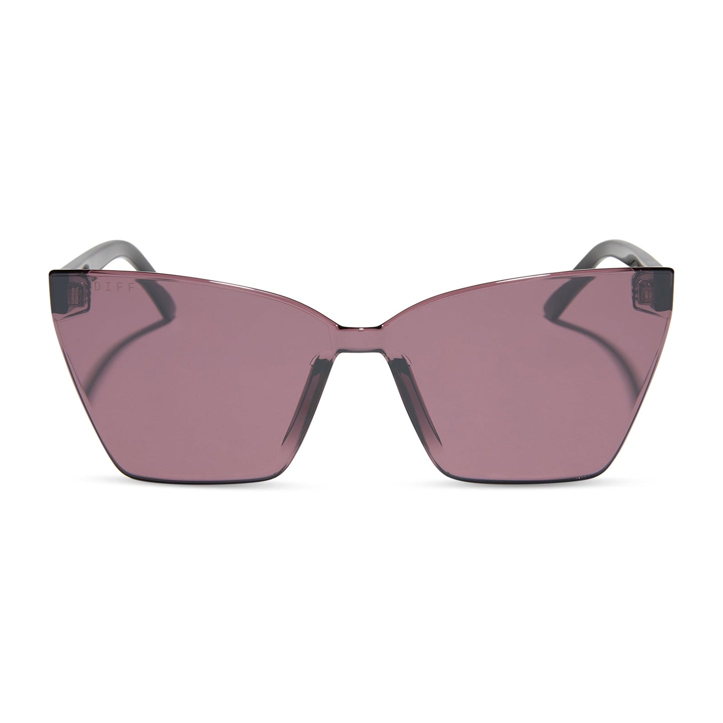 GOLDIE XS - BLACK + AUBERGINE W SILVER FLASH SUNGLASSES