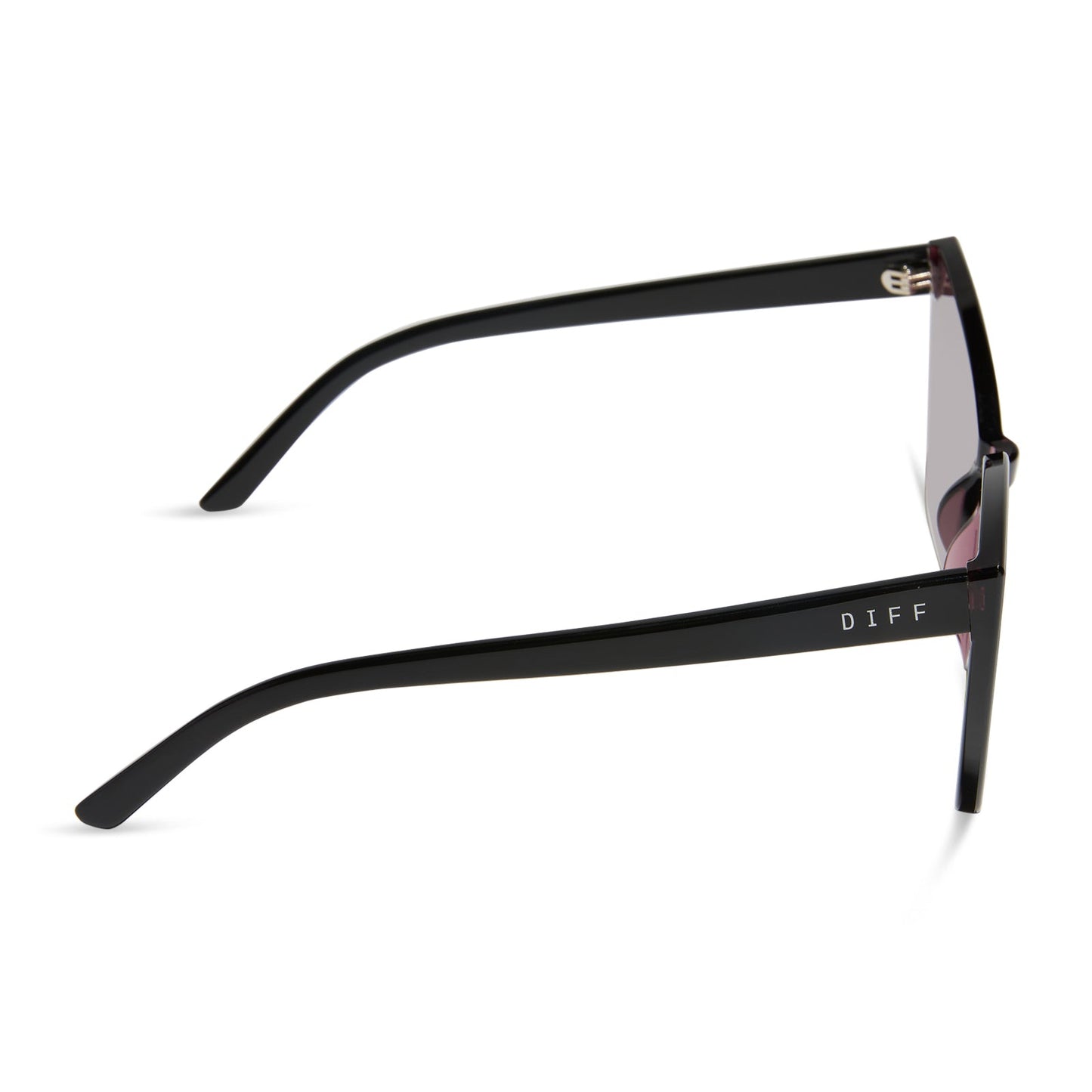 GOLDIE XS - BLACK + AUBERGINE W SILVER FLASH SUNGLASSES