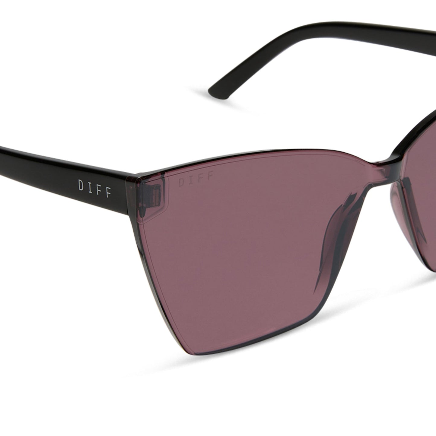 GOLDIE XS - BLACK + AUBERGINE W SILVER FLASH SUNGLASSES