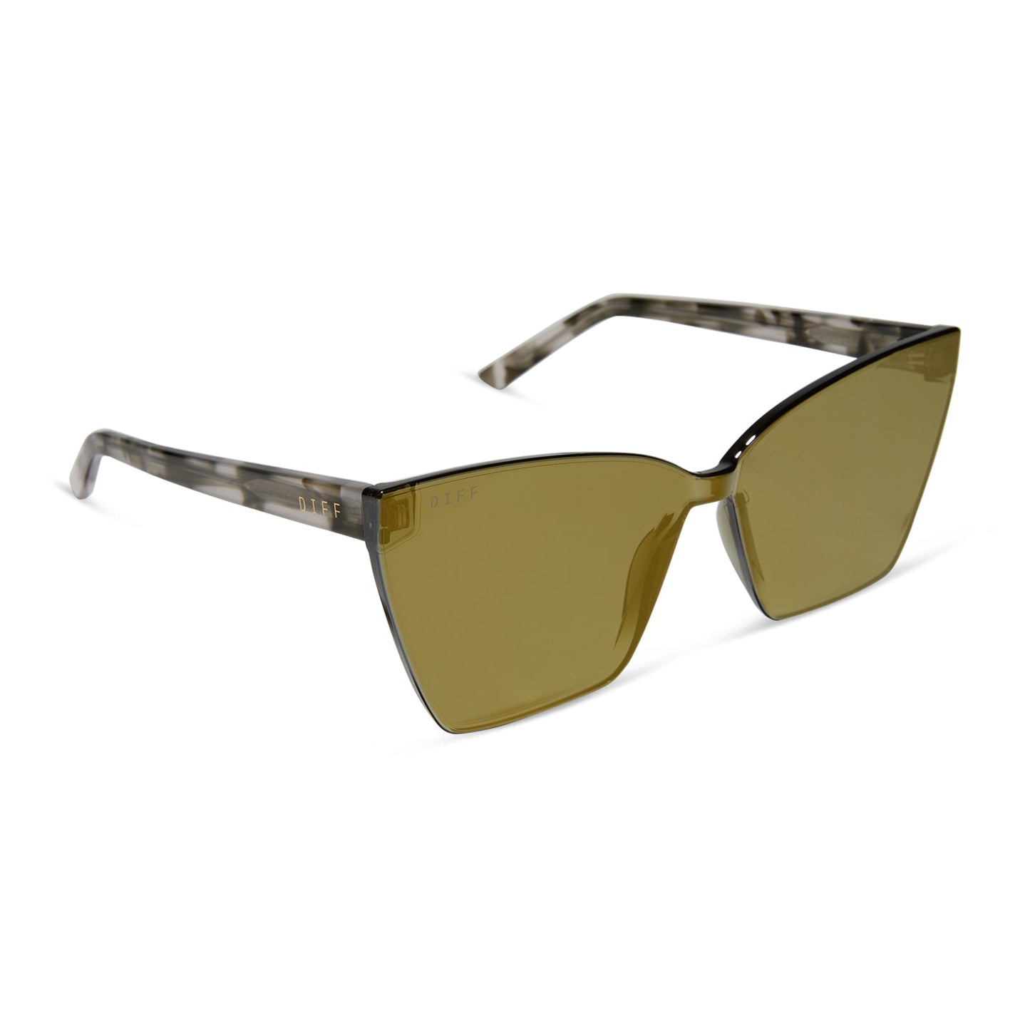 GOLDIE XS - KOMBU + MOSS MIRROR SUNGLASSES