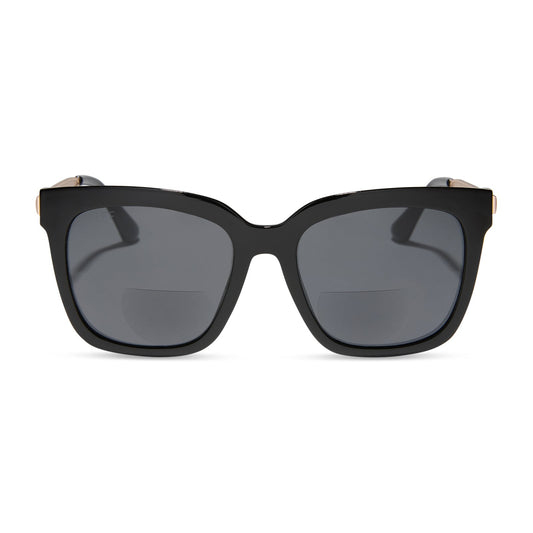 HAILEY - BLACK + GREY SUNGLASS READERS