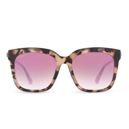 HAILEY - BLUSH TORTOISE + ROSE GRADIENT SUNGLASSES