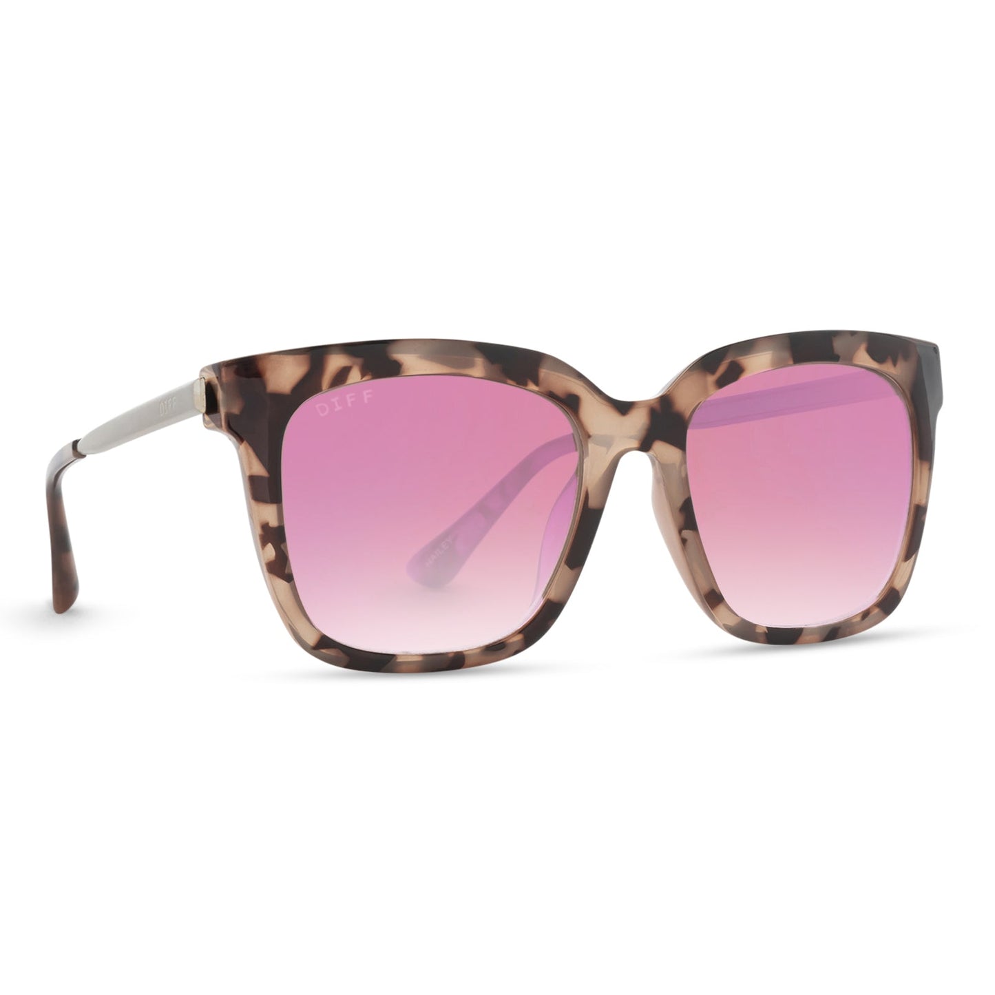 HAILEY - BLUSH TORTOISE + ROSE GRADIENT SUNGLASSES