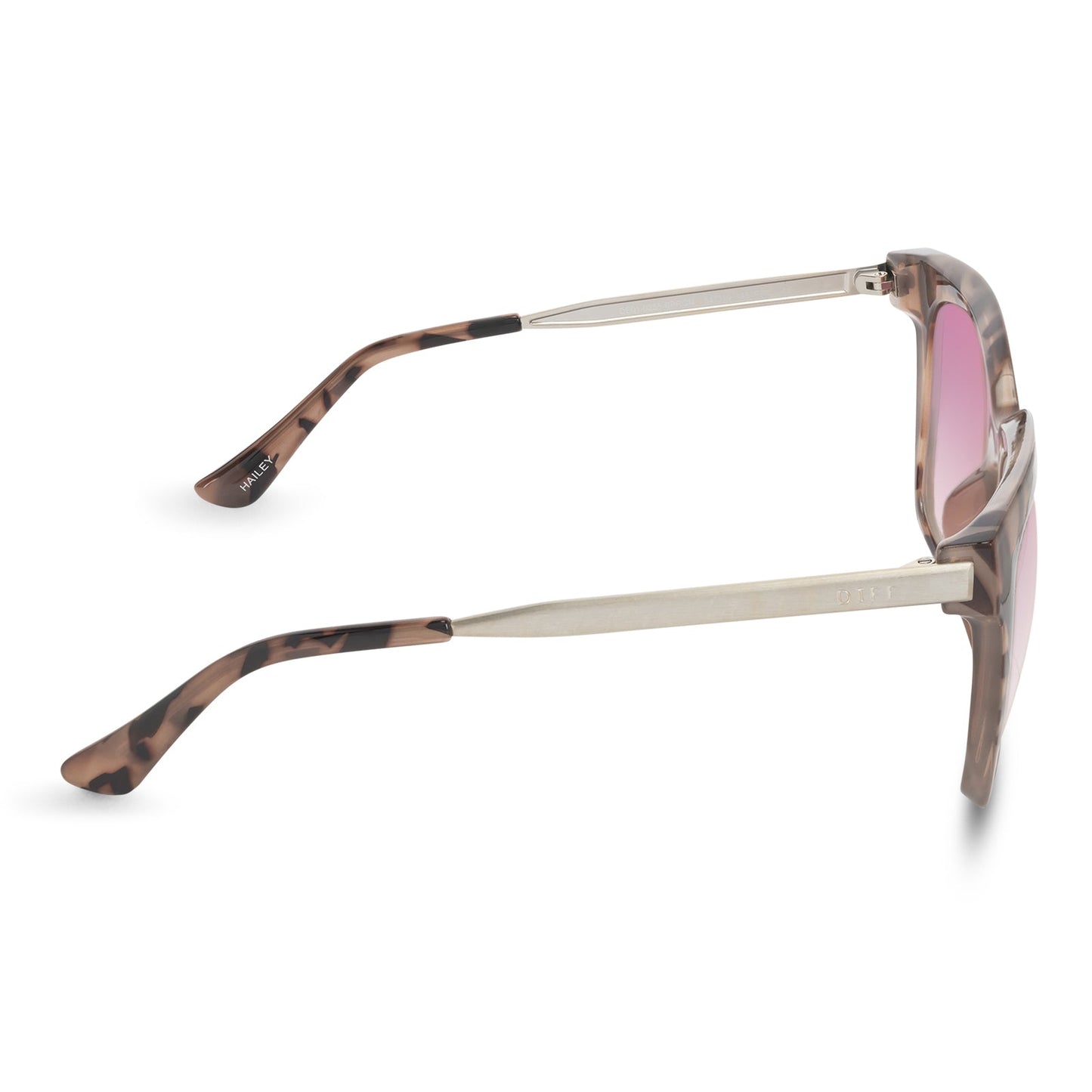 HAILEY - BLUSH TORTOISE + ROSE GRADIENT SUNGLASSES