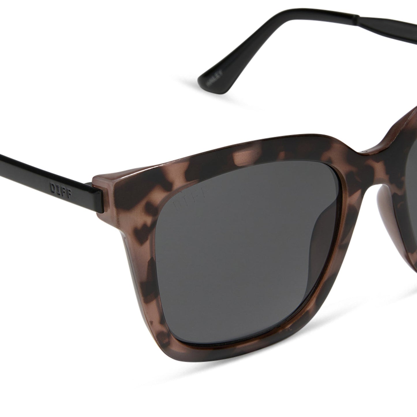 HAILEY - HIMALYAN TORTOISE + GREY SUNGLASSES