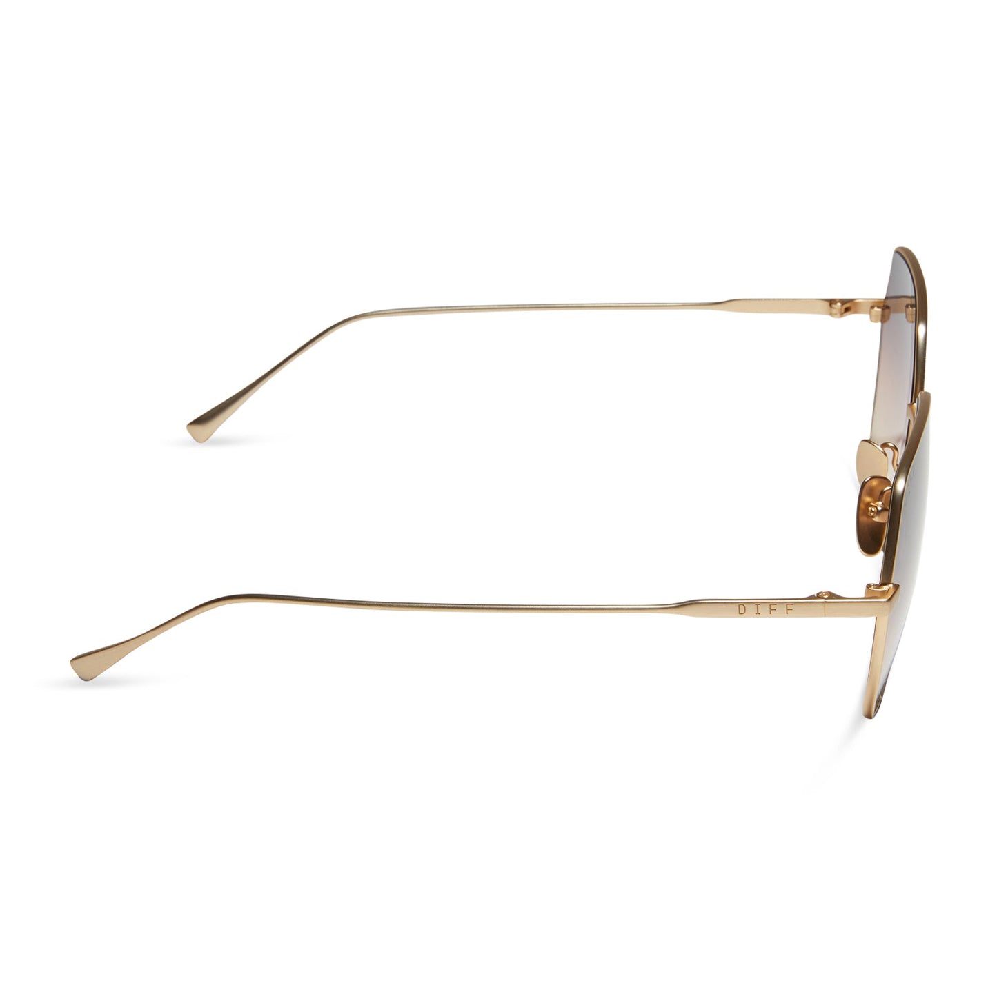 HARLOWE - BRUSHED GOLD + TWILIGHT GRADIENT SUNGLASSES