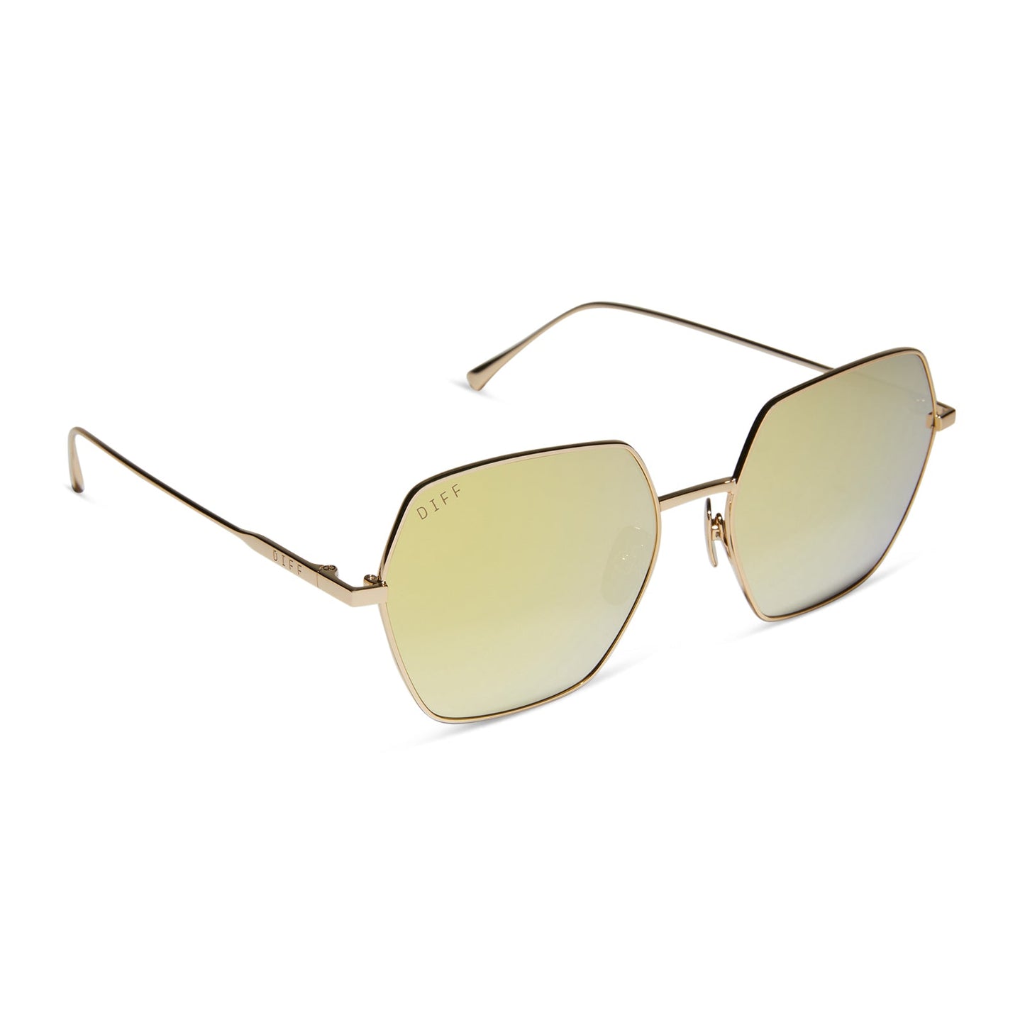 HARLOWE - GOLD + BRILLIANT GOLD MIRROR SUNGLASSES