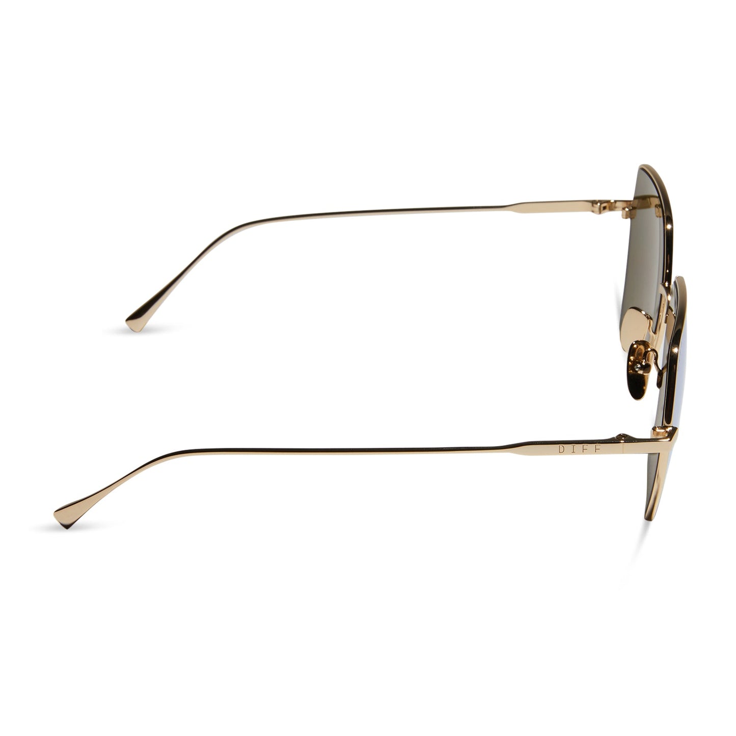 HARLOWE - GOLD + BRILLIANT GOLD MIRROR SUNGLASSES