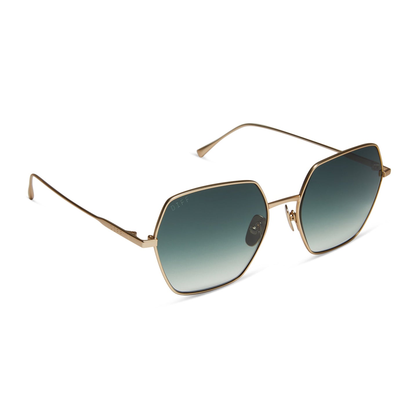 HARLOWE - MATTE GOLD + G15 GRADIENT SUNGLASSES