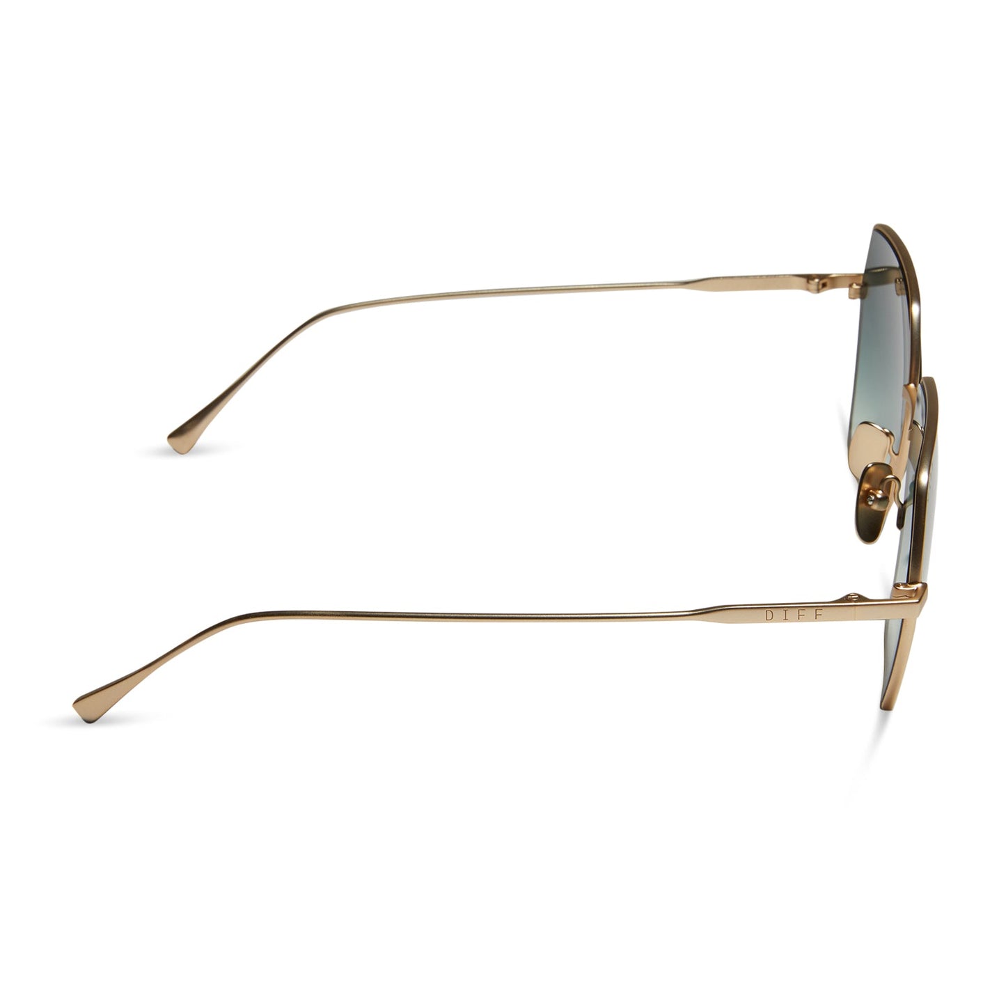 HARLOWE - MATTE GOLD + G15 GRADIENT SUNGLASSES