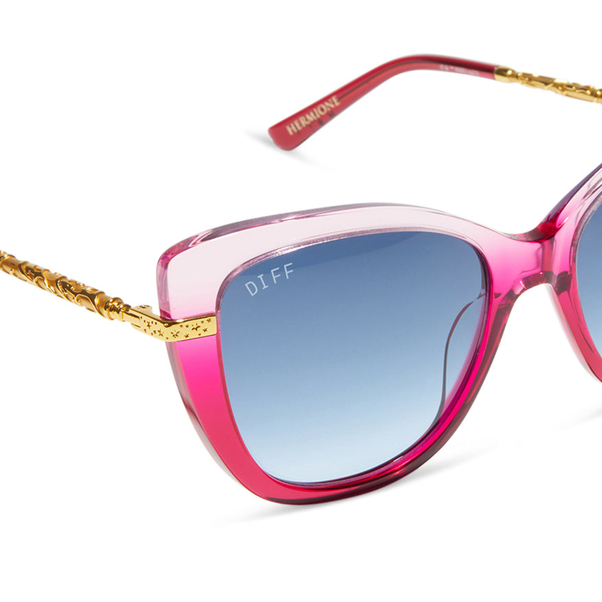 HERMIONE GRANGER™ 2.0 - OMBRÉ PINK + BLUE BELL GRADIENT SUNGLASSES