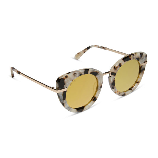 HEDWIG™️ - GOLD MARBLED + GOLD SUNGLASSES