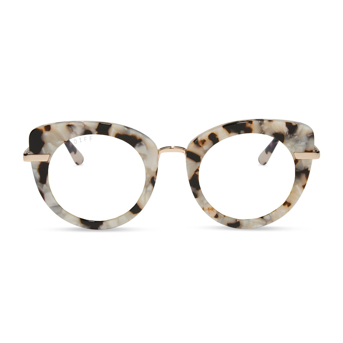 HEDWIG™️ - GOLD MARBLED + PRESCRIPTION GLASSES