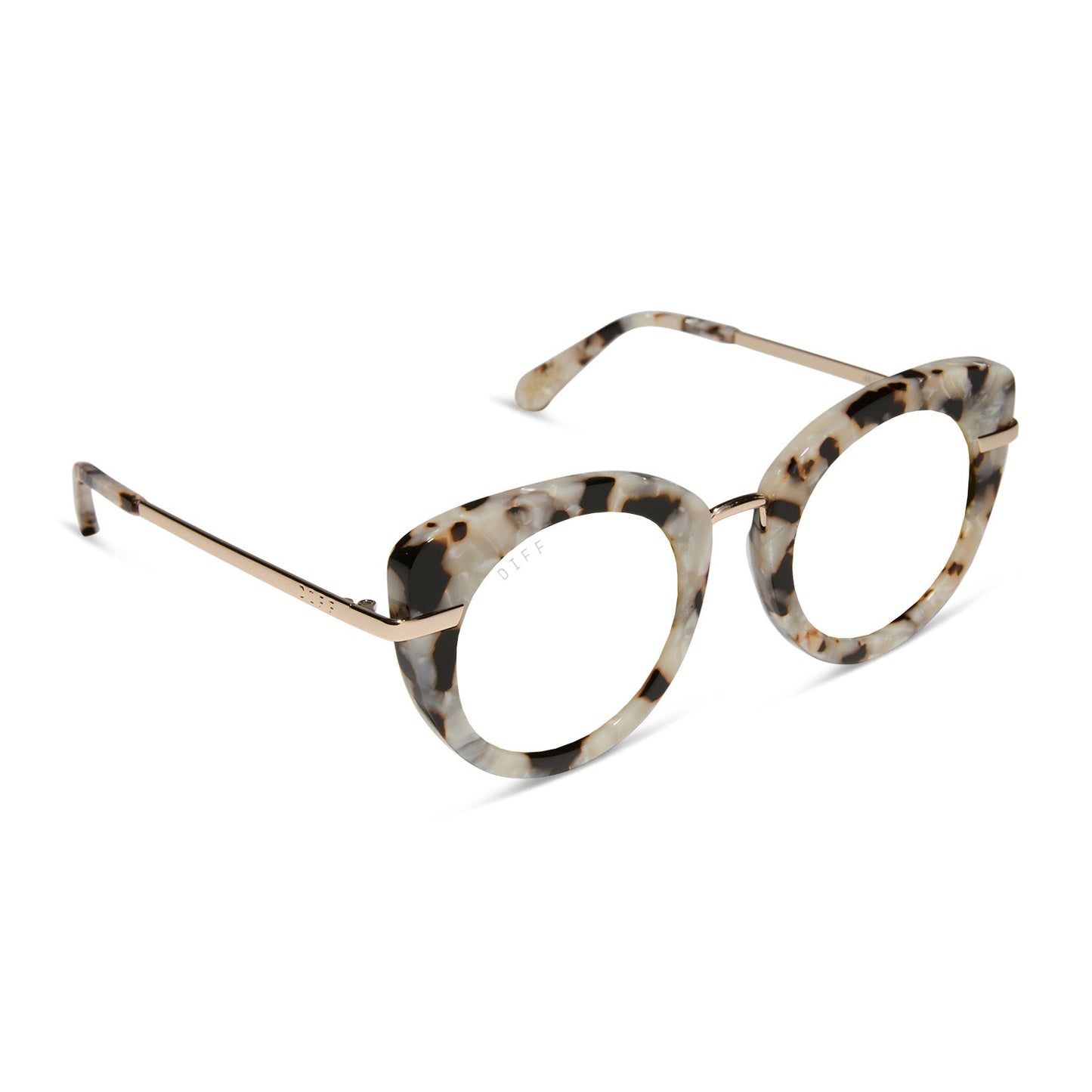 HEDWIG™️ - GOLD MARBLED + PRESCRIPTION GLASSES