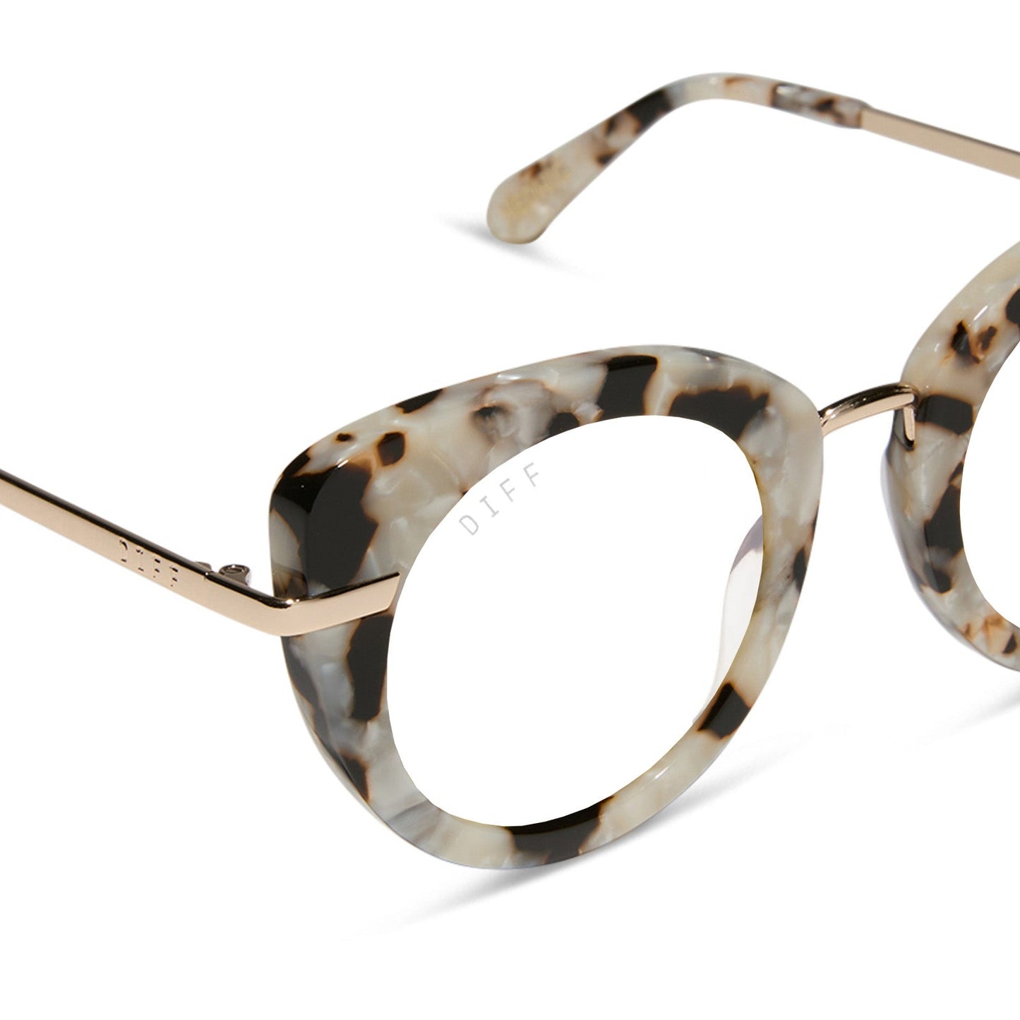 HEDWIG™️ - GOLD MARBLED + PRESCRIPTION GLASSES