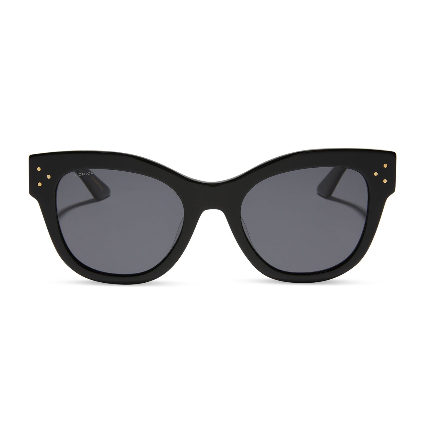 EVA - BLACK + GREY + POLARIZED SUNGLASSES