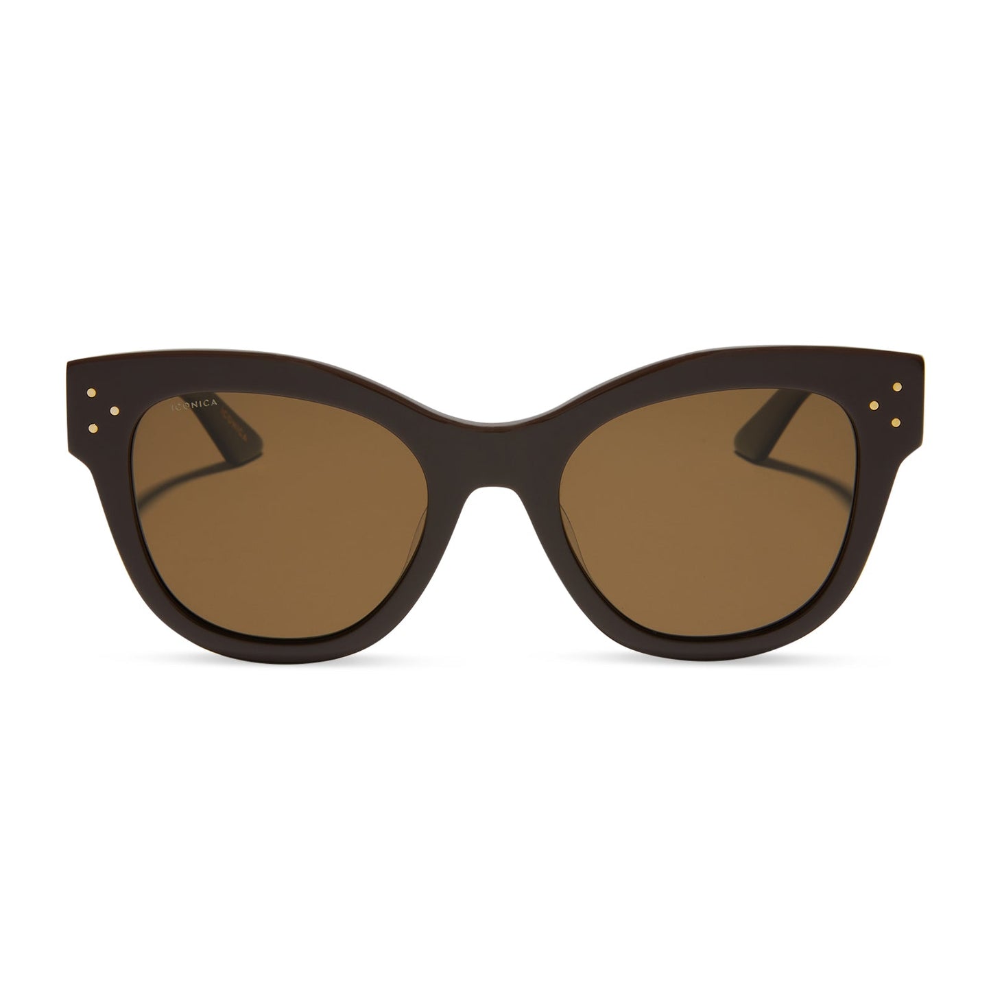 EVA - TRUFFLE + BROWN + POLARIZED SUNGLASSES