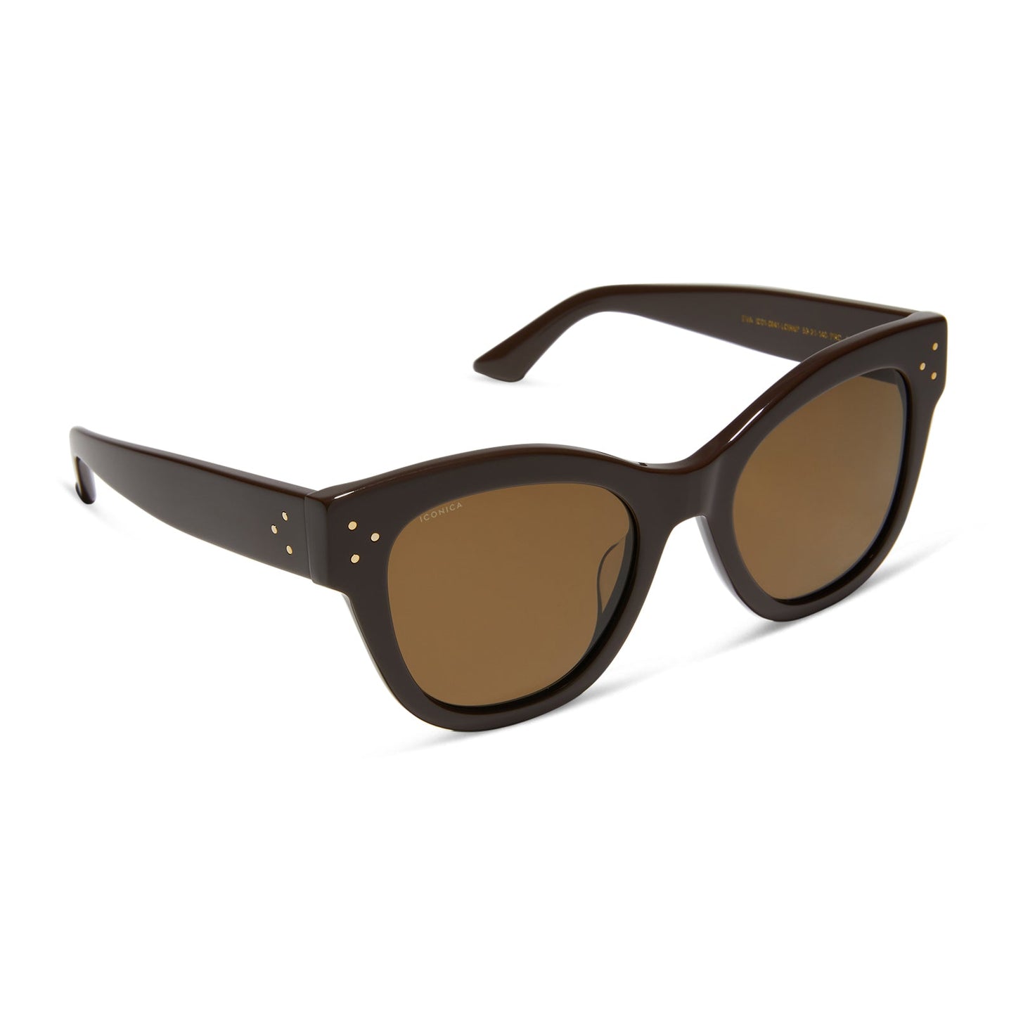 EVA - TRUFFLE + BROWN + POLARIZED SUNGLASSES