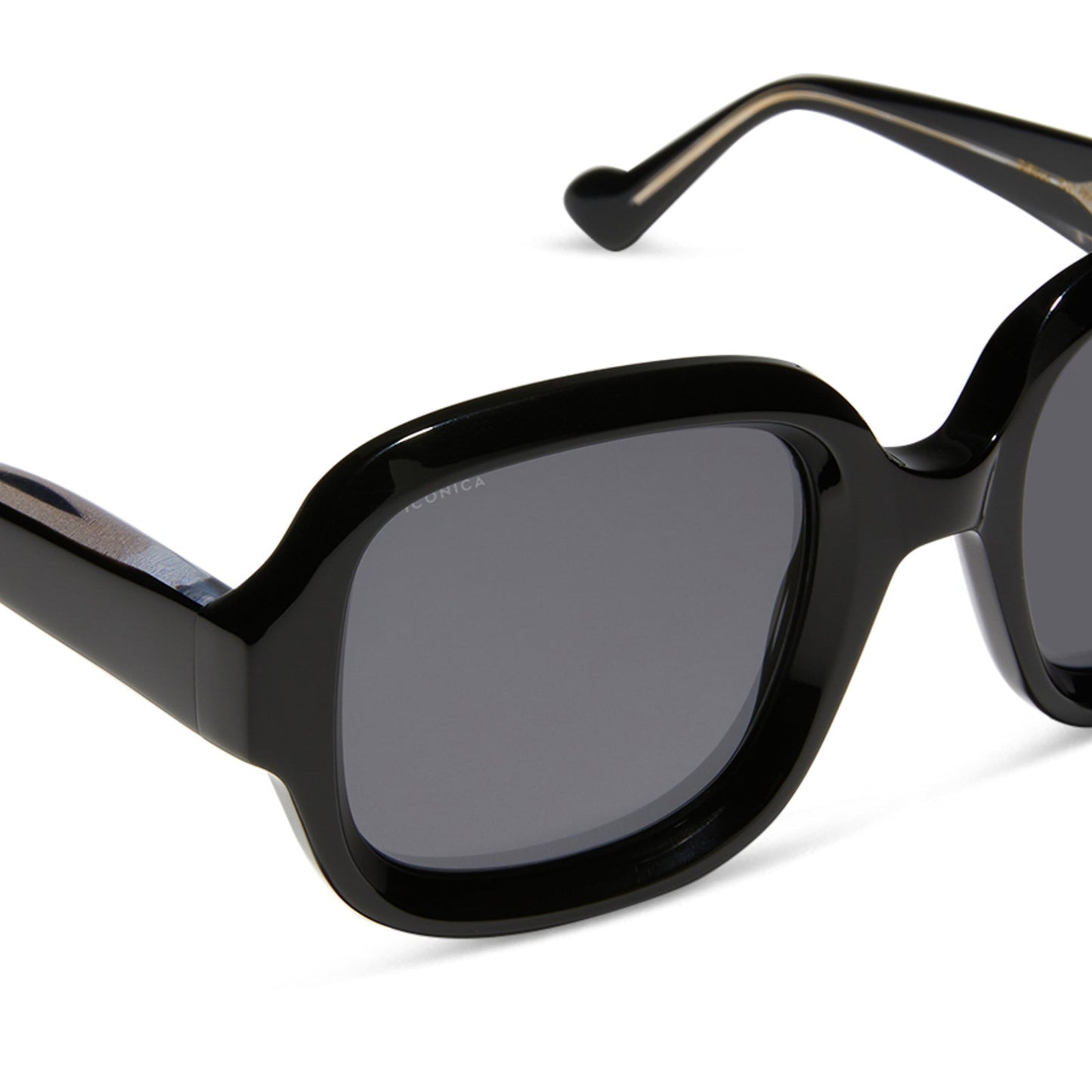 GISELE - BLACK + GREY + POLARIZED SUNGLASSES