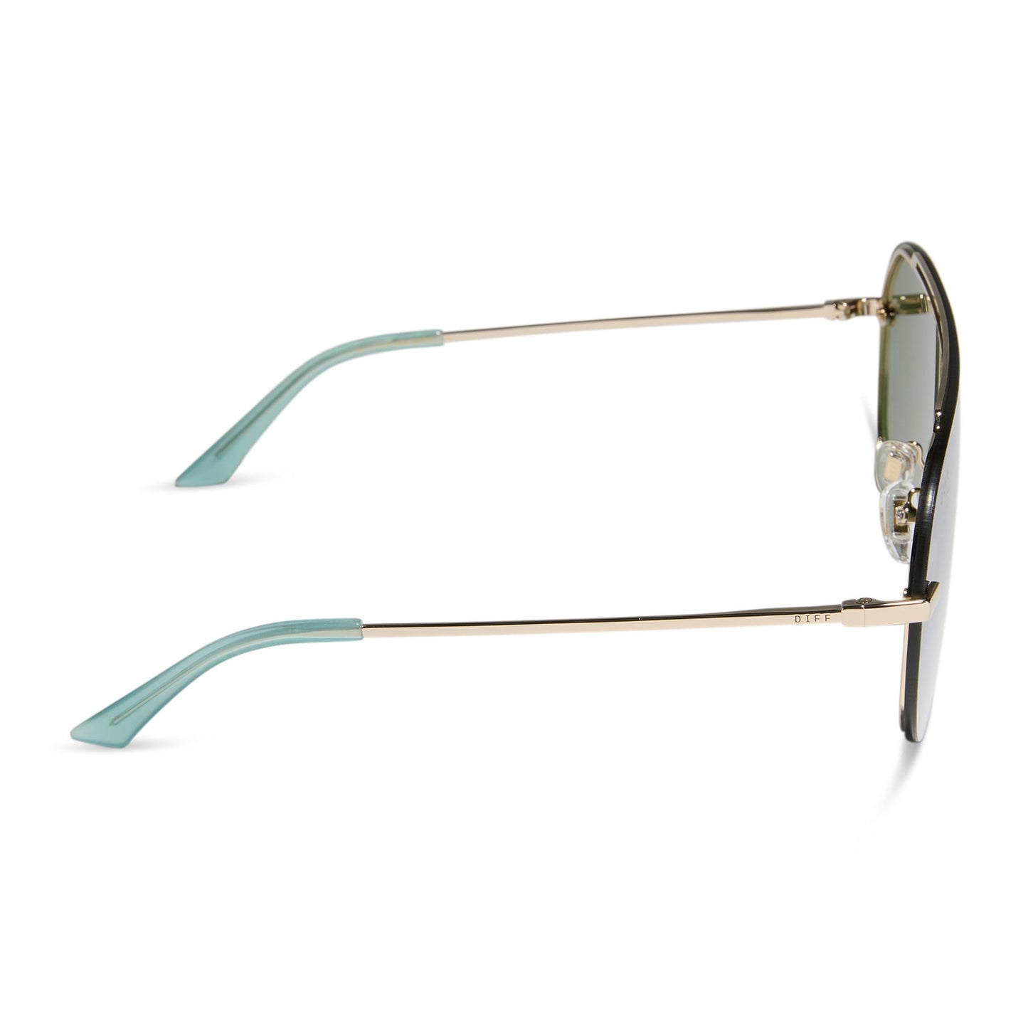 IMANI - GOLD + AQUATIC AWE MIRROR SUNGLASSES