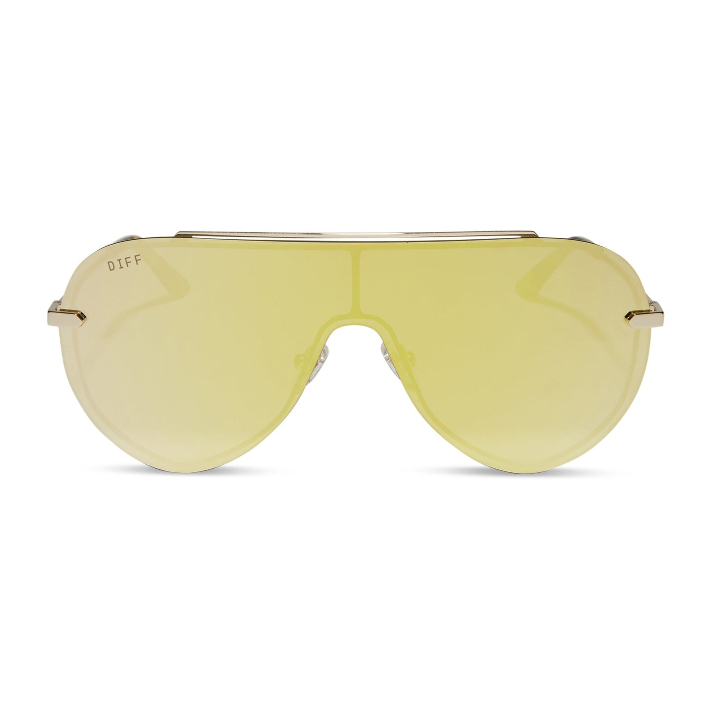 IMANI - GOLD + BRILLIANT GOLD MIRROR SUNGLASSES