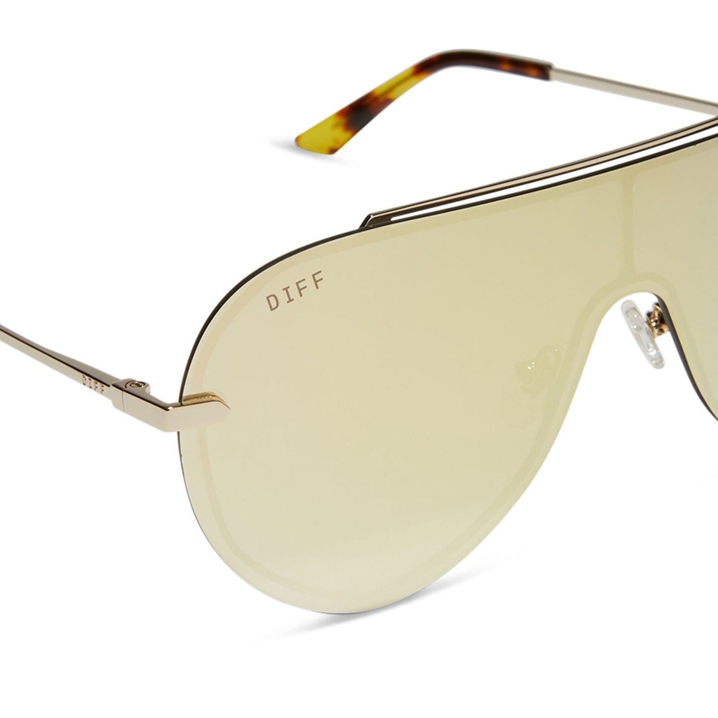 IMANI - GOLD + BRILLIANT GOLD MIRROR SUNGLASSES