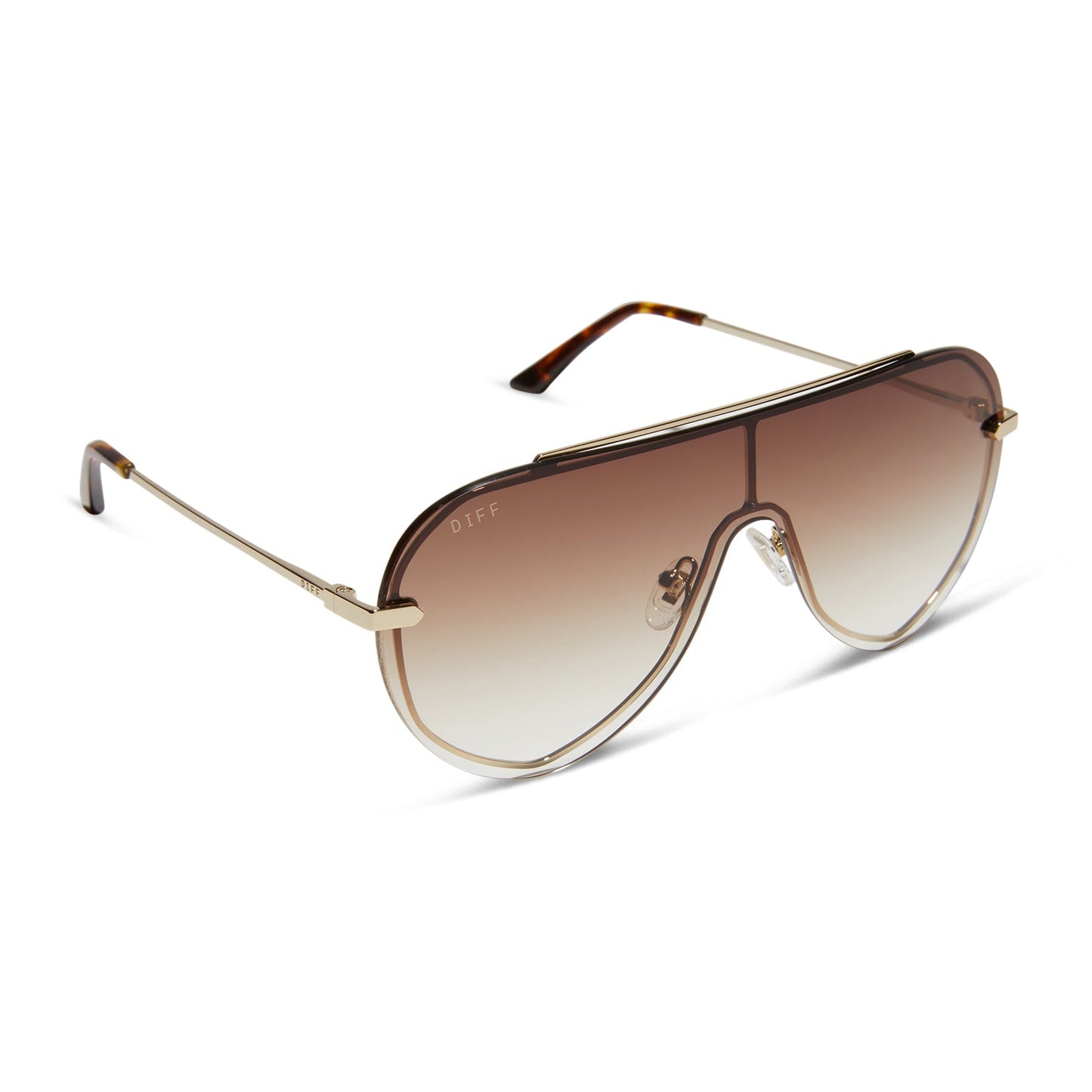 IMANI - GOLD + BROWN GRADIENT SUNGLASSES