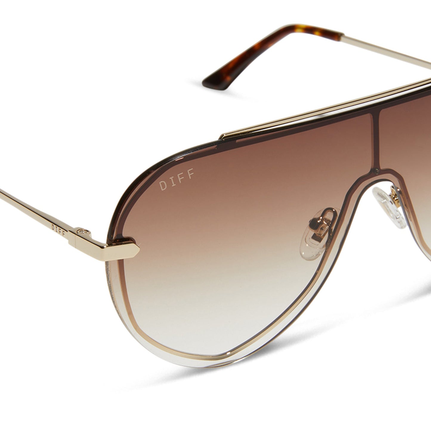 IMANI - GOLD + BROWN GRADIENT SUNGLASSES