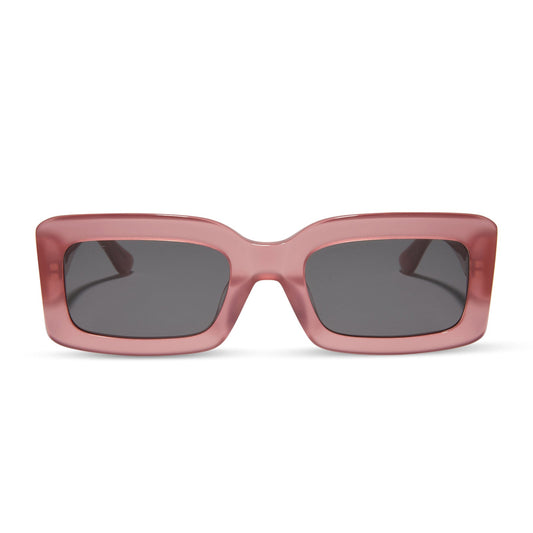 INDY - GUAVA + GREY SUNGLASSES