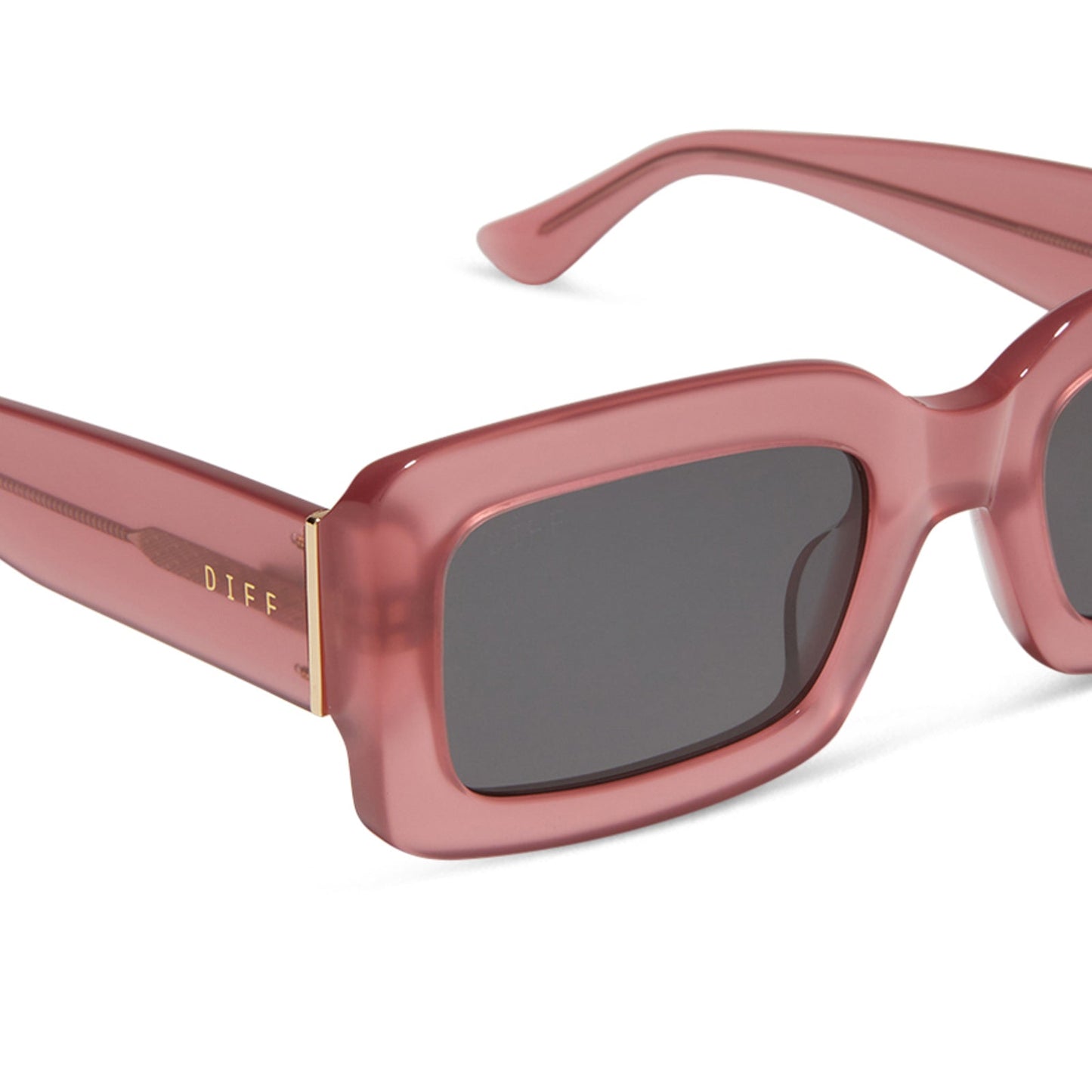 INDY - GUAVA + GREY SUNGLASSES