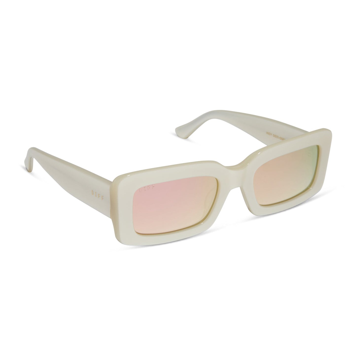 INDY - OPALINE + TAUPE MIRROR SUNGLASSES