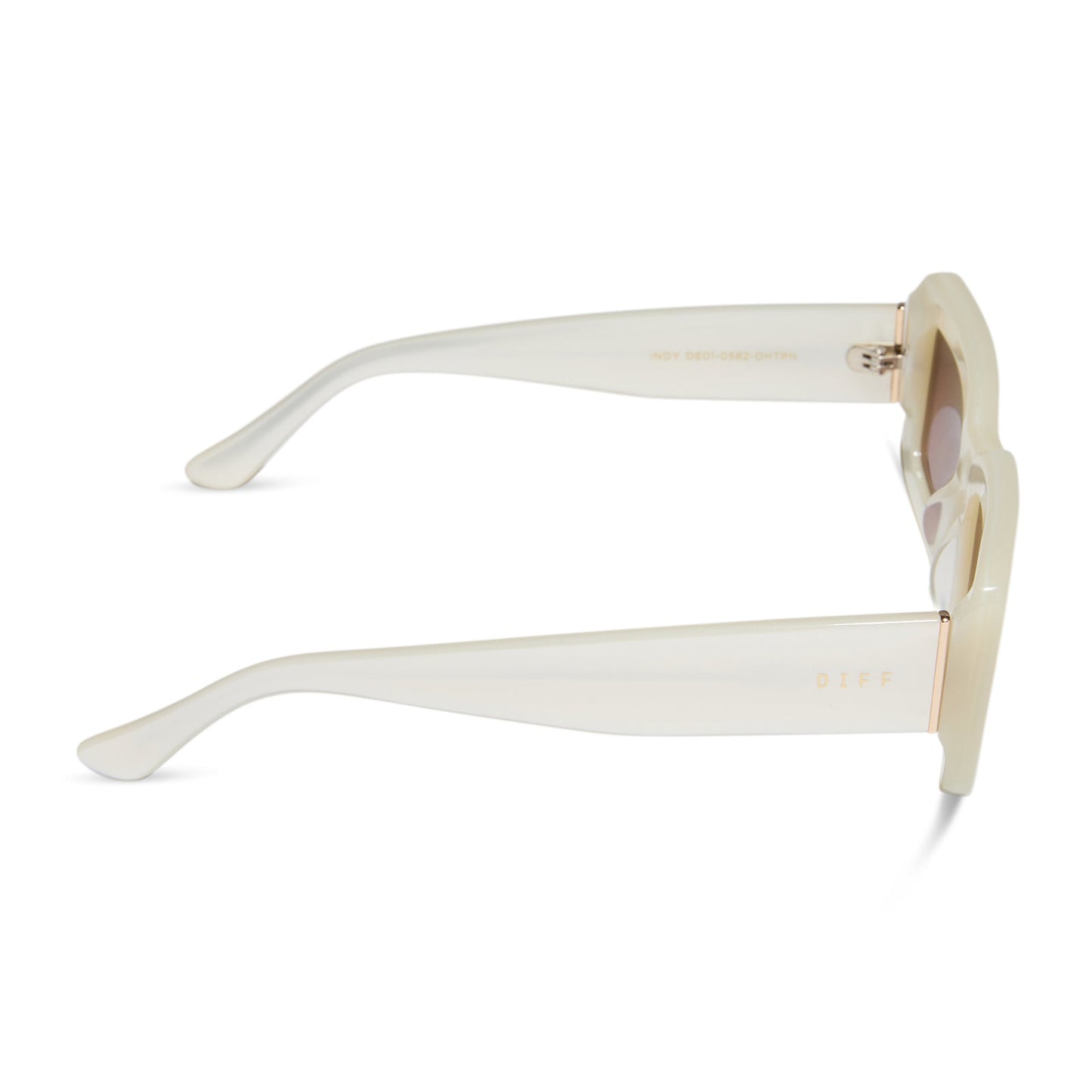 INDY - OPALINE + TAUPE MIRROR SUNGLASSES