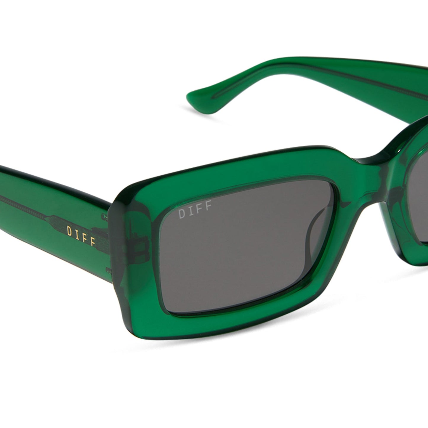 INDY - PALM GREEN CRYSTAL + GREY + POLARIZED SUNGLASSES