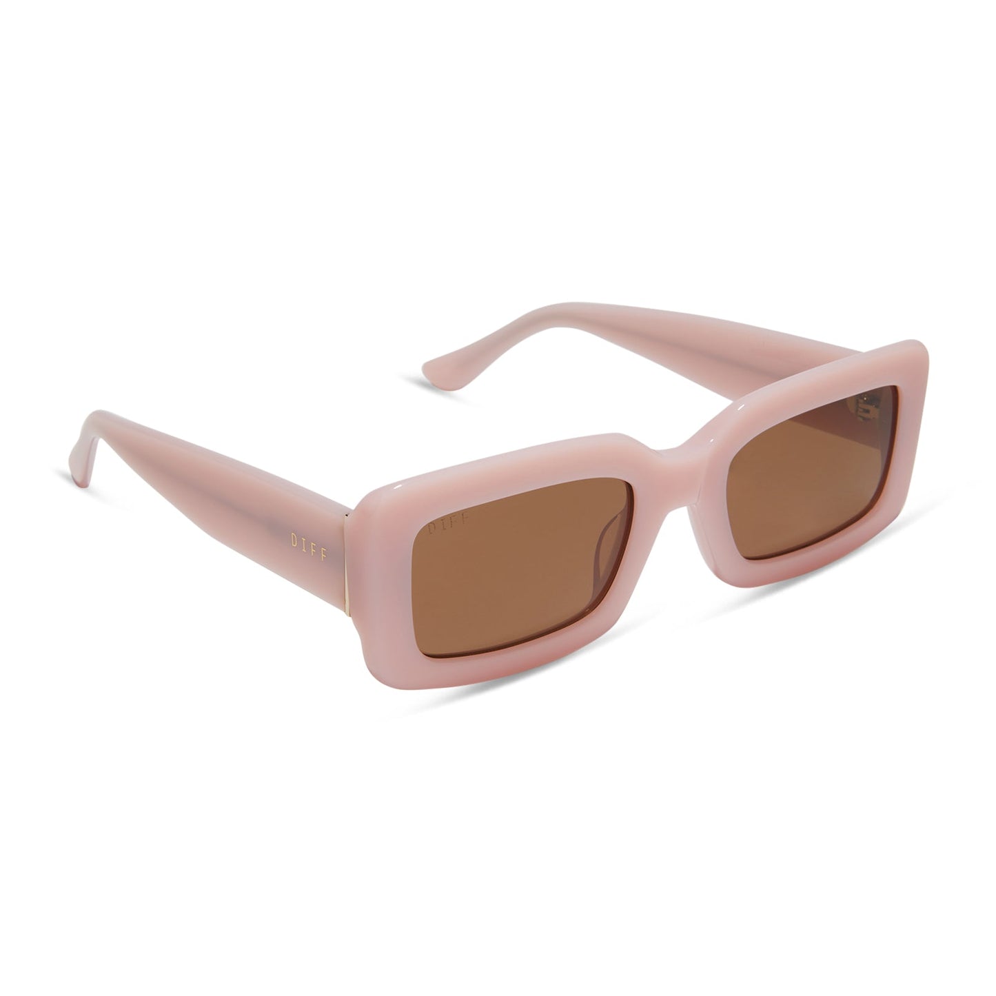 INDY - PINK VELVET + BROWN SUNGLASSES