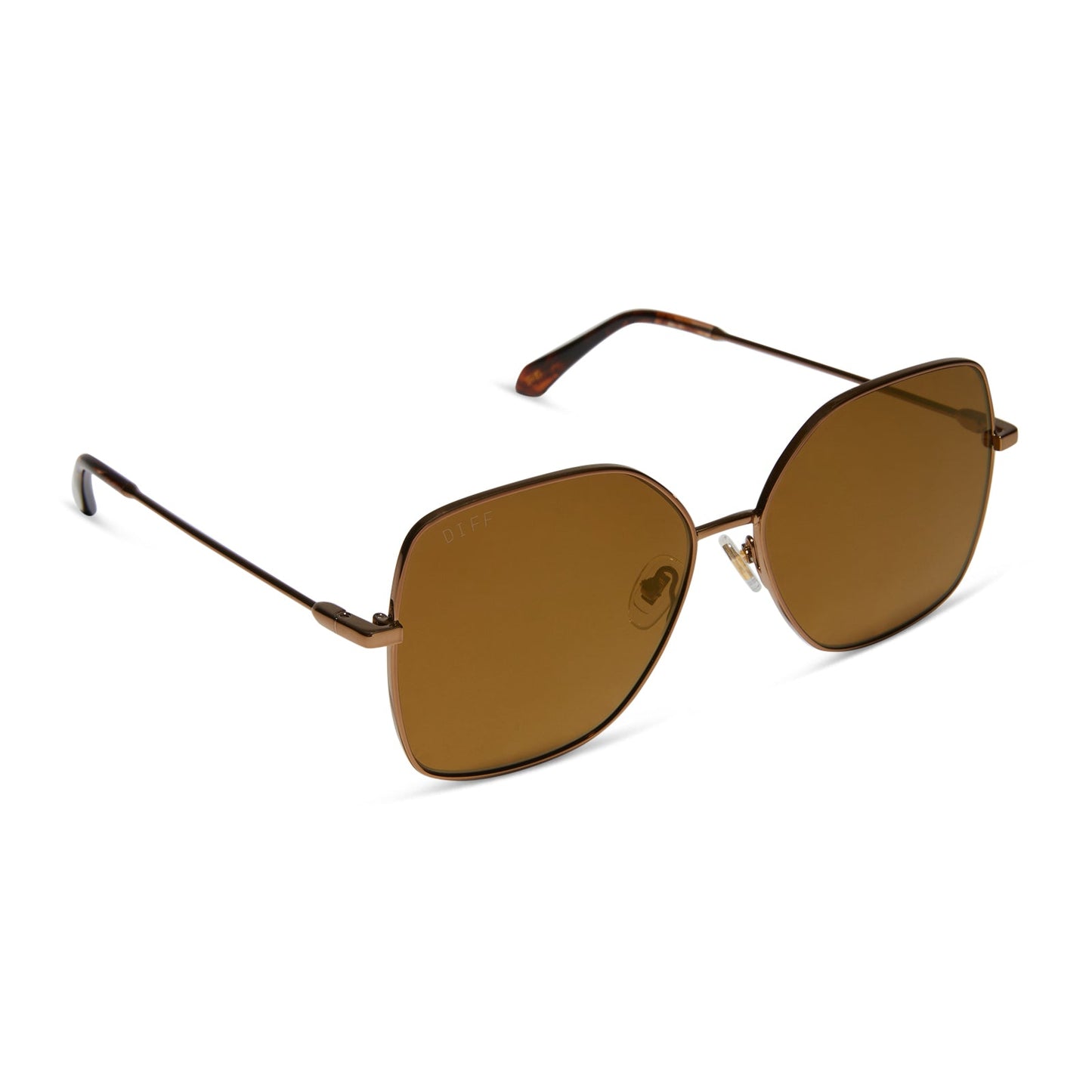 IRIS - COPPER METAL + BROWN GOLD FLASH + POLARIZED SUNGLASSES