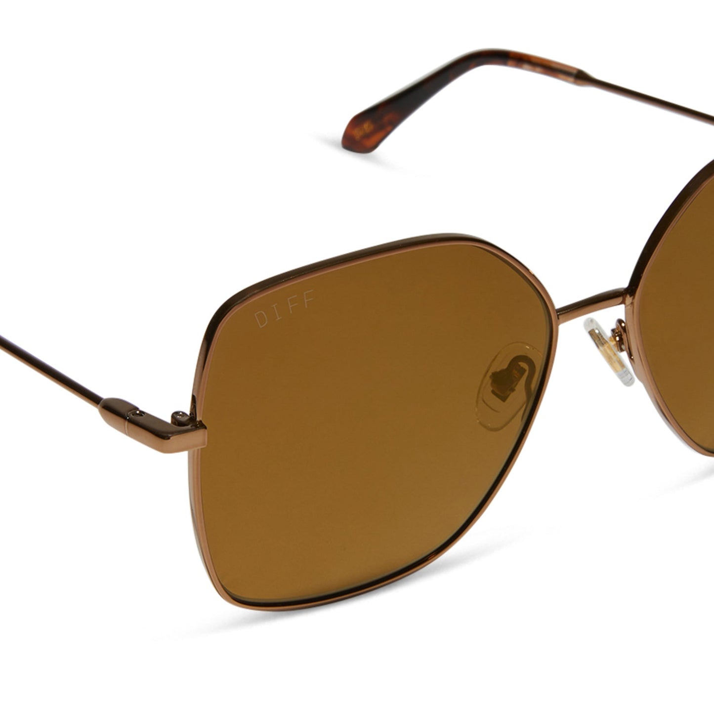 IRIS - COPPER METAL + BROWN GOLD FLASH + POLARIZED SUNGLASSES