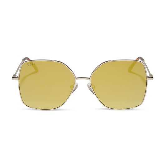 IRIS - GOLD + BRILLIANT GOLD MIRROR SUNGLASSES