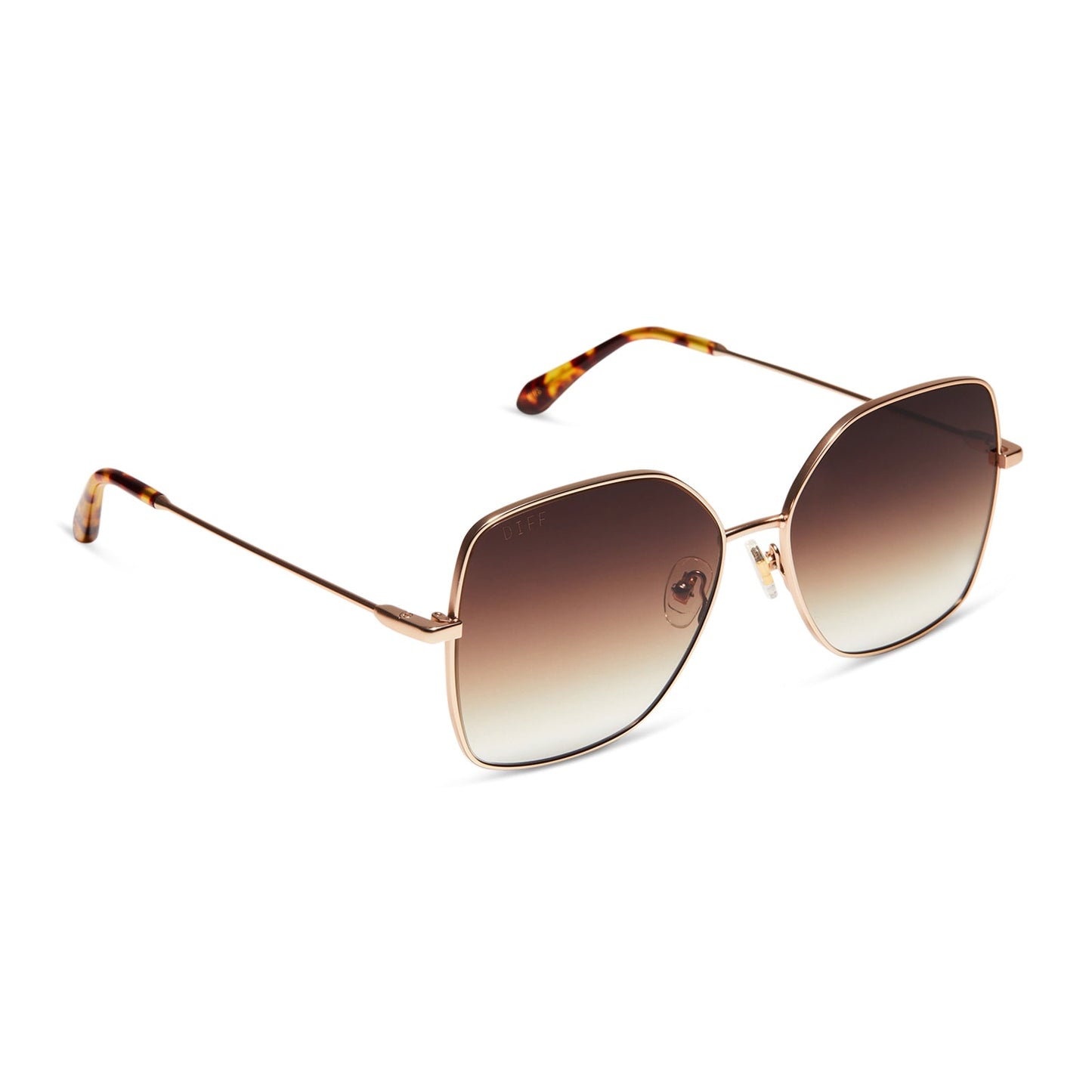 IRIS - MATTE GOLD + SHARP BROWN GRADIENT SUNGLASSES