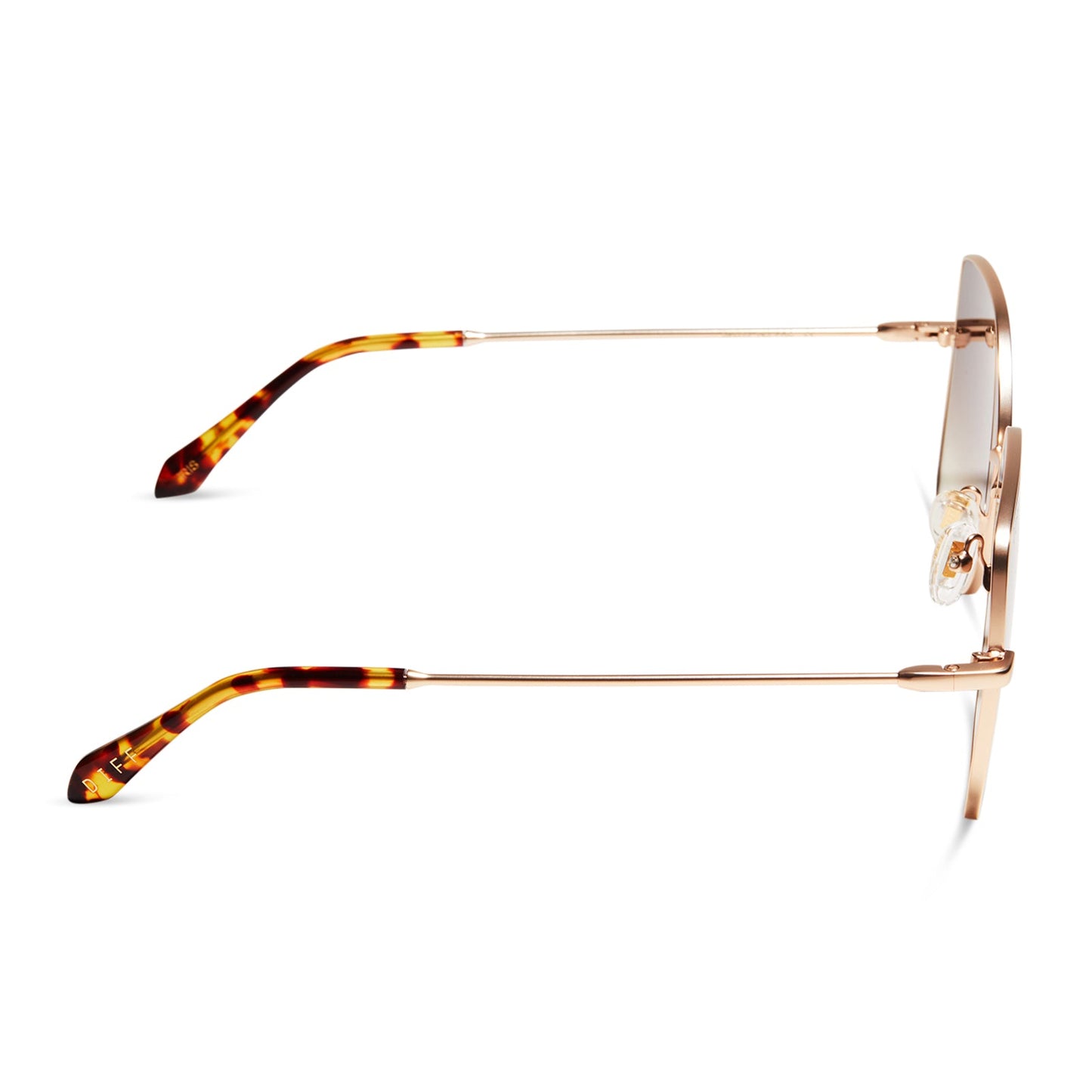 IRIS - MATTE GOLD + SHARP BROWN GRADIENT SUNGLASSES