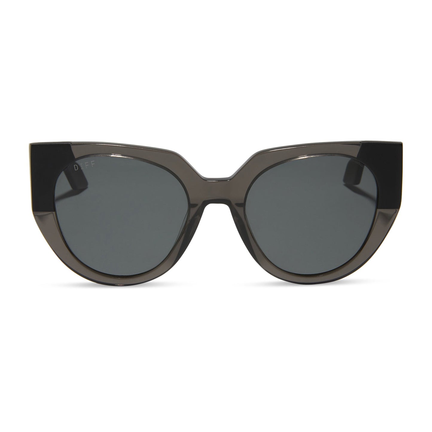 IVY - SMOKE CRYSTAL WITH MATTE BLACK + GREY + POLARIZED SUNGLASSES